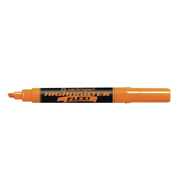 Маркер CENTROPEN Fax 8542/06 FLEXI 1-4,6 мм клиноподіб.оранжевий